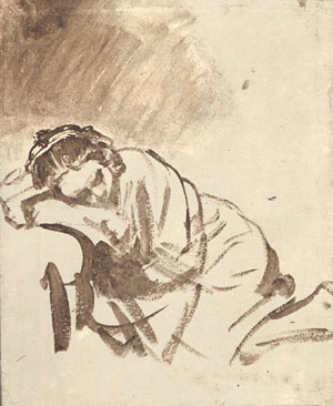 Saskia Sleeping, Rembrandt van Rijn
