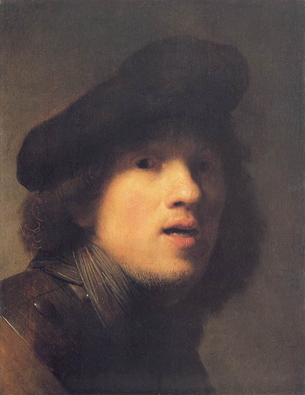 Rembrandt Self Portrait with Gorget Postcard unused VGC 